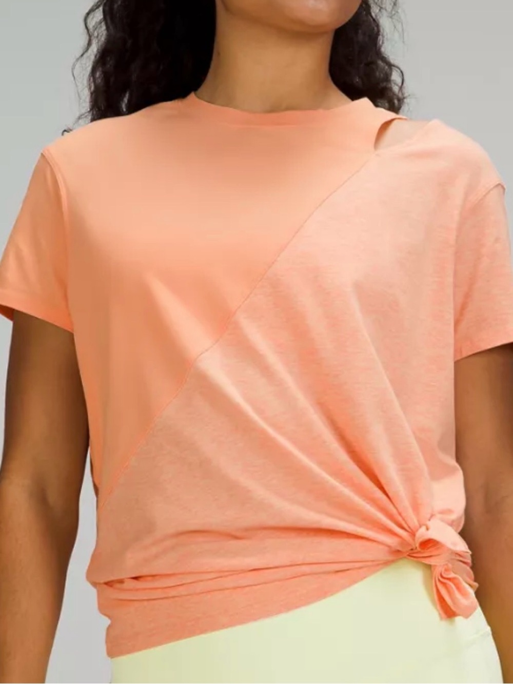 Lululemon LA RELAXED TEE PEACH sz 12